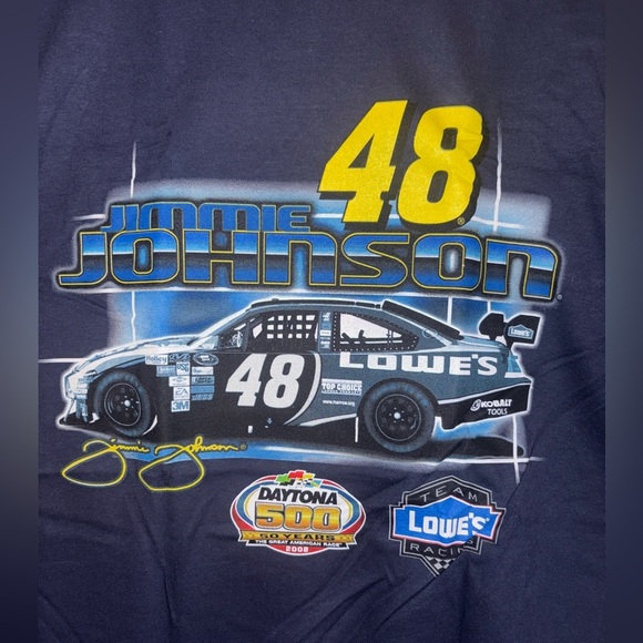 NWOT  NASCAR Jimmi Johnson #48 tee size L - Picture 2 of 5